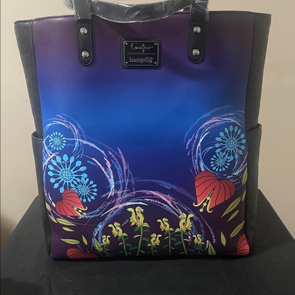 Loungefly Garden CORALINE Tote Bag Glows in the Dark NWT - Picture 3 of 4
